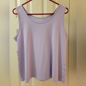 Lands' End Light Purple Tank Top Size L